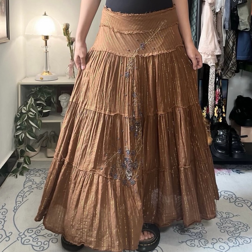 Vintage Deadstock Bohemian Beaded Skirt
